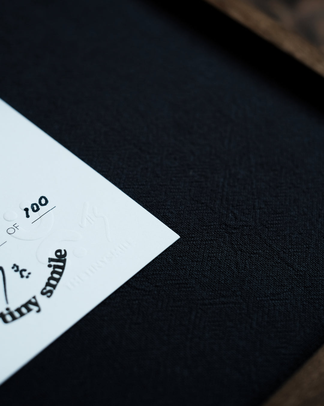 100 Smiles Mini - Limited Edition Tabletop Framed Art Print (Ruby Red)