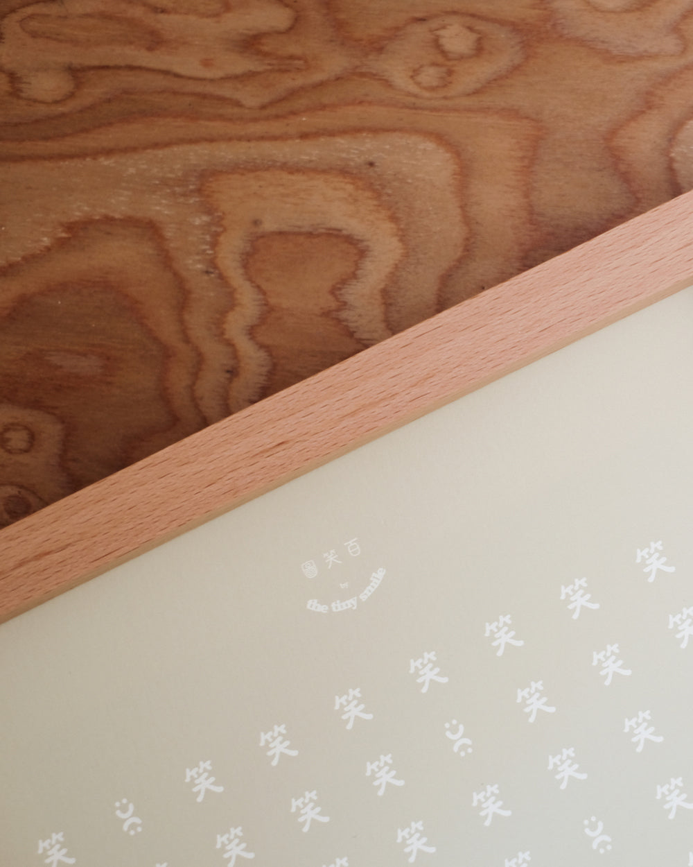 100 Smiles Mini - Limited Edition Tabletop Framed Art Print (Golden)