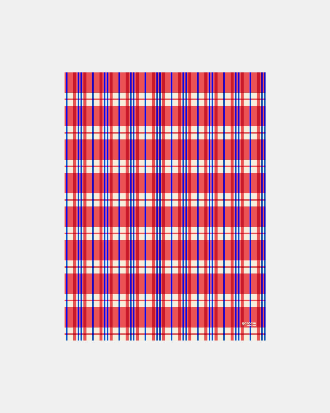 Red White Blue Hong Kong Signature Pattern Art Print (Red) GAROME
