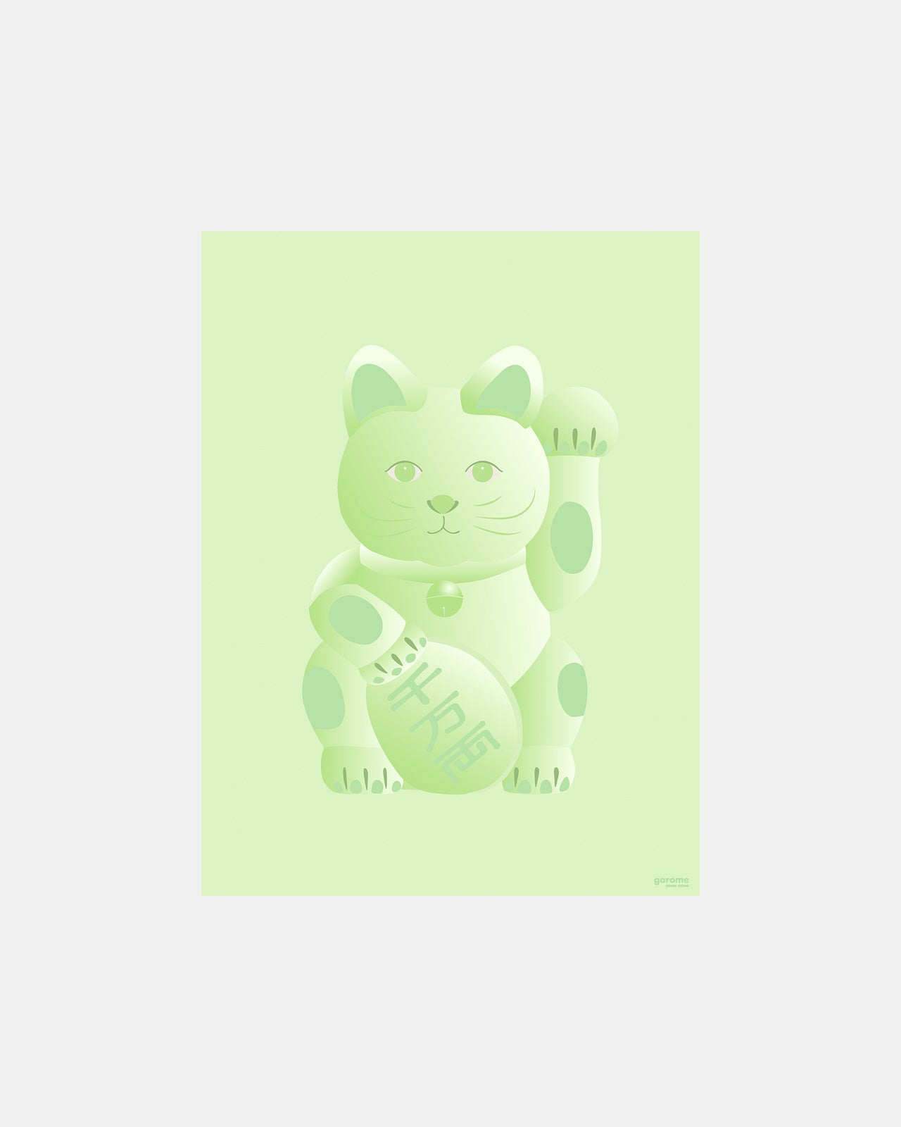 招財貓 海報 擺設 家居新年 garome hong kong shop maneki neko lucky cat art print