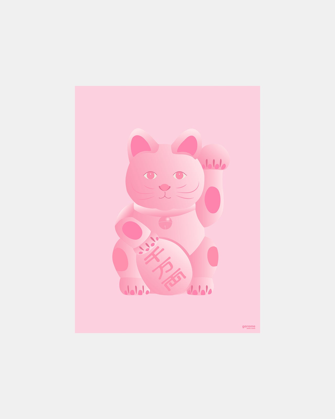 招財貓 海報 擺設 家居新年 garome hong kong shop maneki neko lucky cat art print