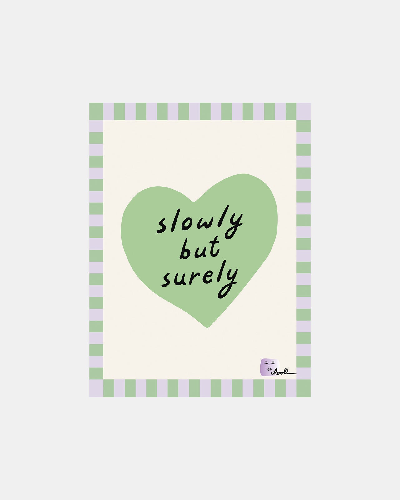 green heart poster hong kong artist chooli garome