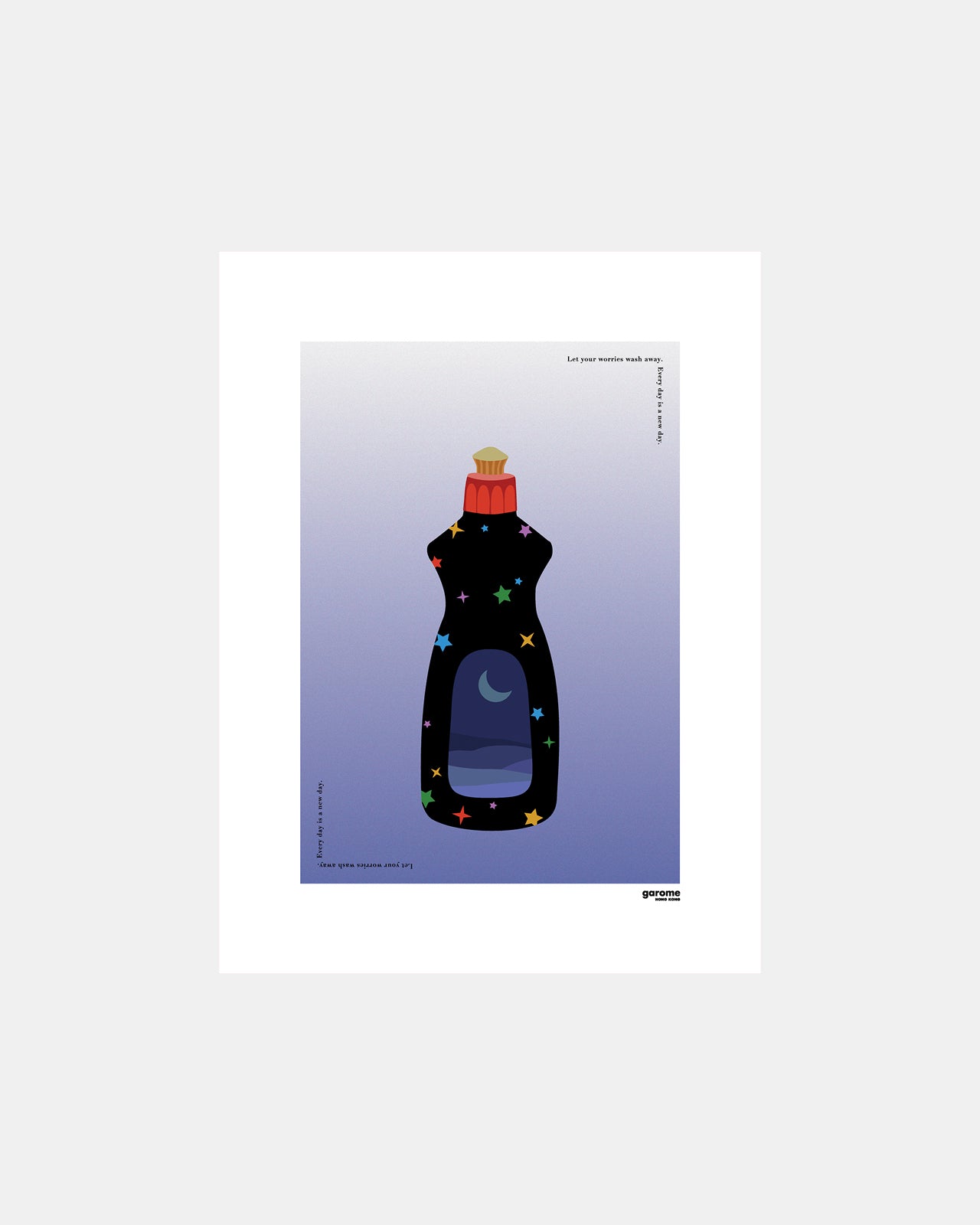 星空月亮印刷畫 家居擺設 art print garome hong kong moon star gift