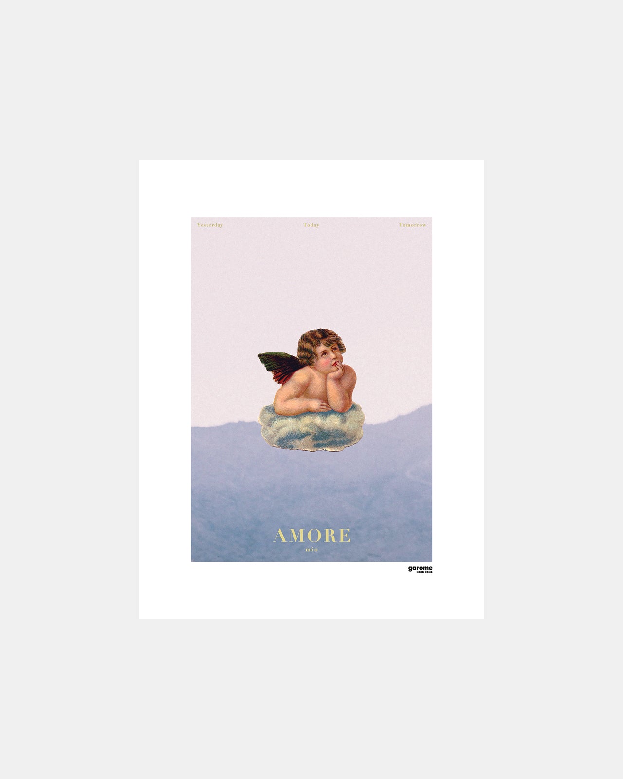 hong kong art print shop garome artist angle love cupid sky poster gift