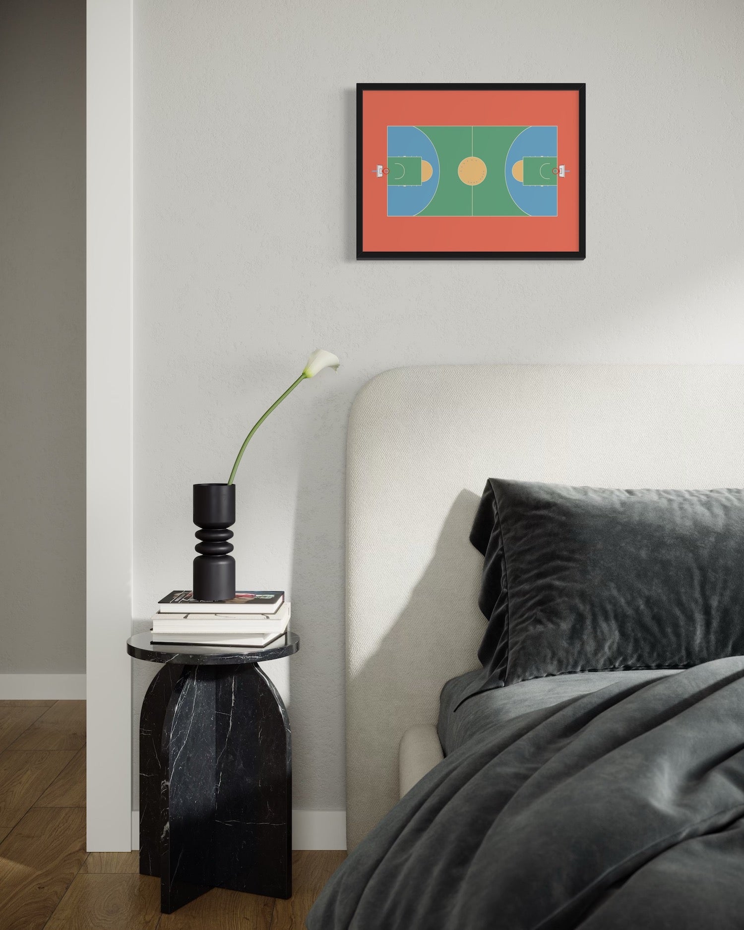 Choi Hung (Rainbow) Estate Basketball Court Hong Kong Art Print