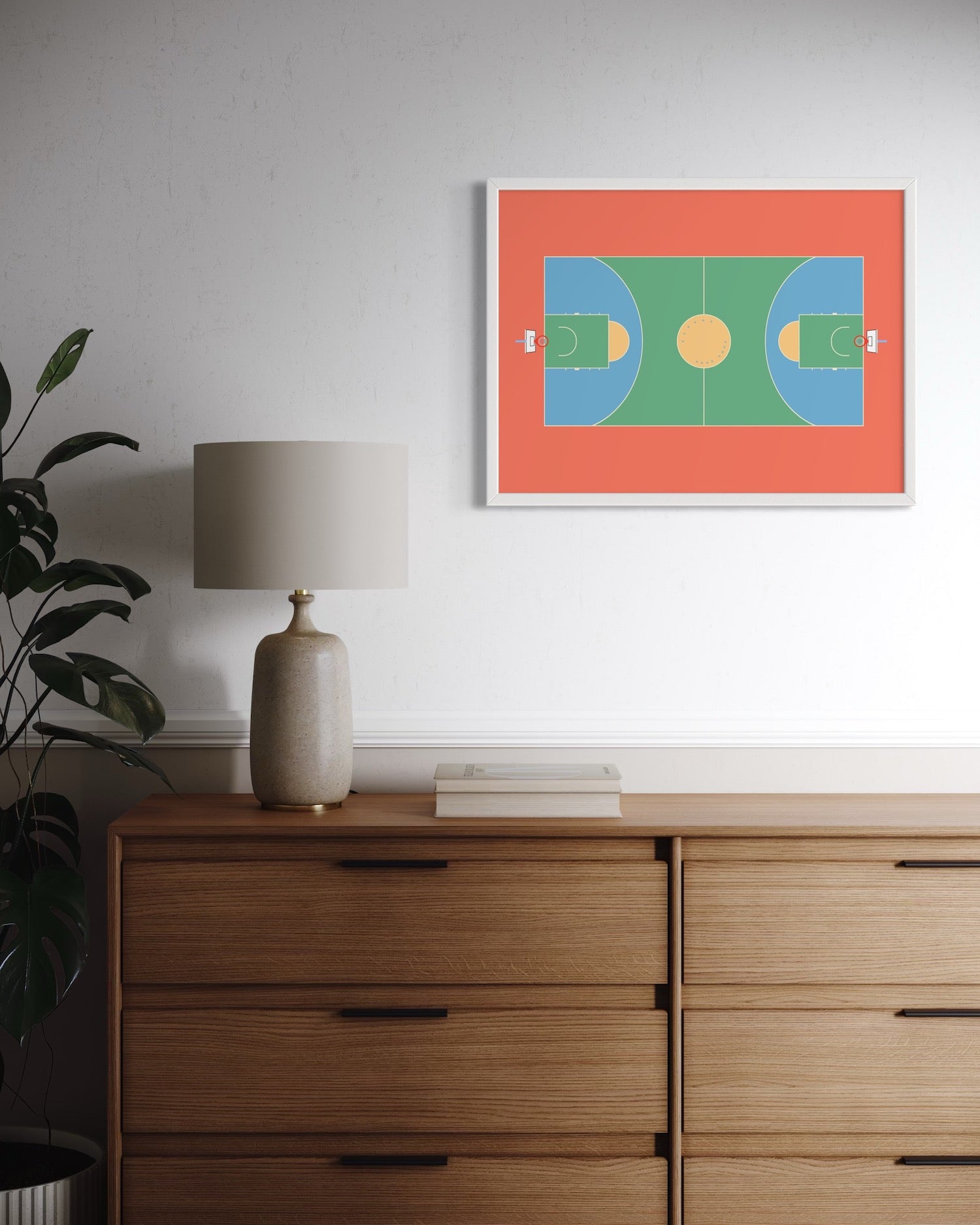 Choi Hung (Rainbow) Estate Basketball Court Hong Kong Art Print
