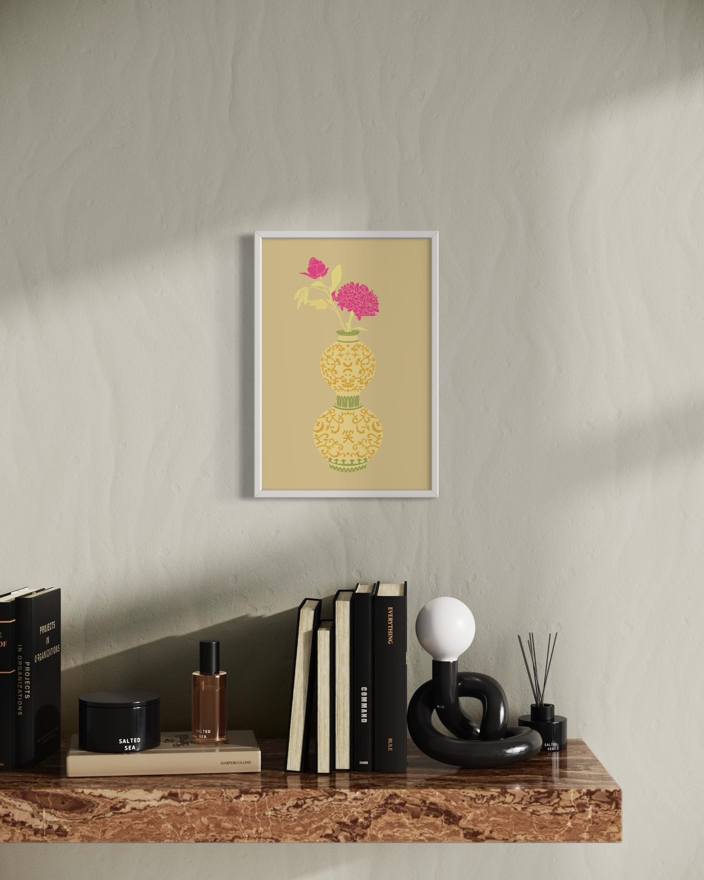 SMILE Flower Art Print by TTS (THE TINY SMILE)