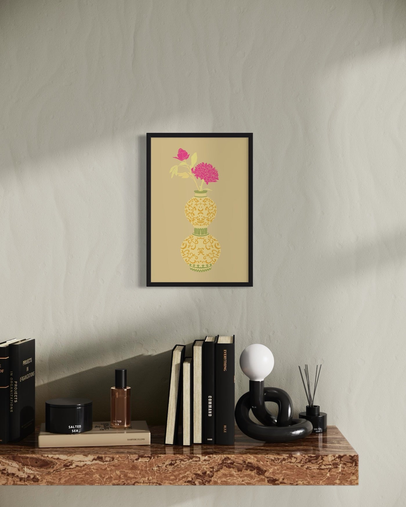 SMILE Flower Art Print by TTS (THE TINY SMILE)