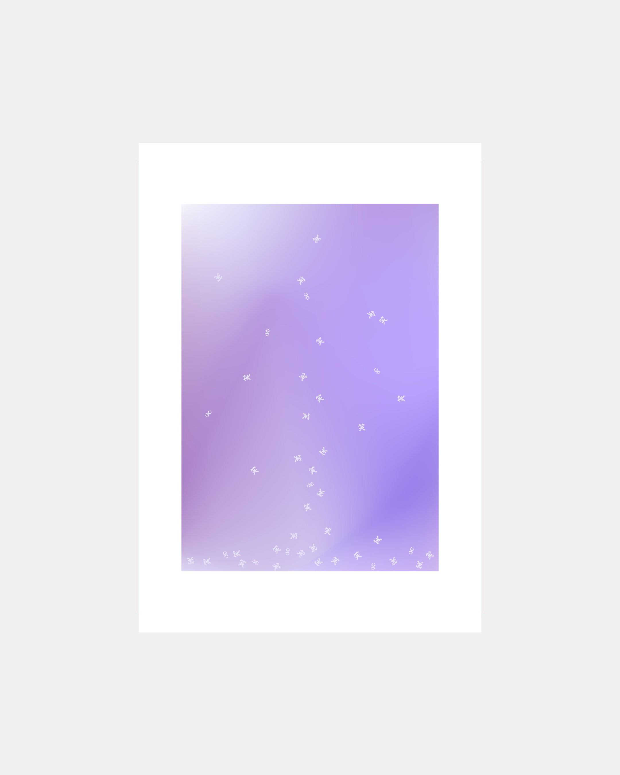 fly, flying smiles Art Print (Midnight Purple) by TTS (the tiny smile) Limited Edition