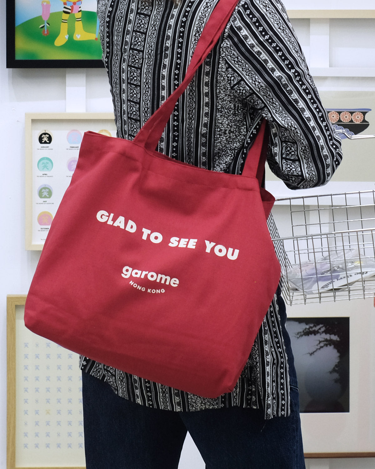 brown tote bag garome gallery art shop hong kong design