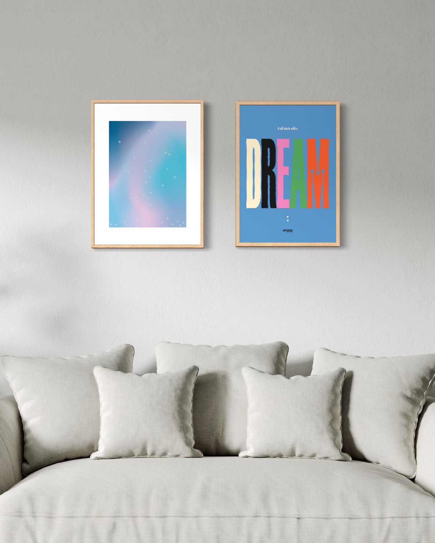 Dream . fly flying smiles (Limited Edition) Duo Print Set GAROME