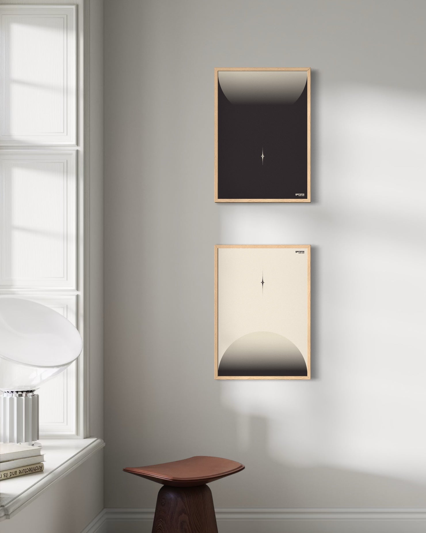 Monochrome 05 . Monochrome 06 Duo Print Set GAROME