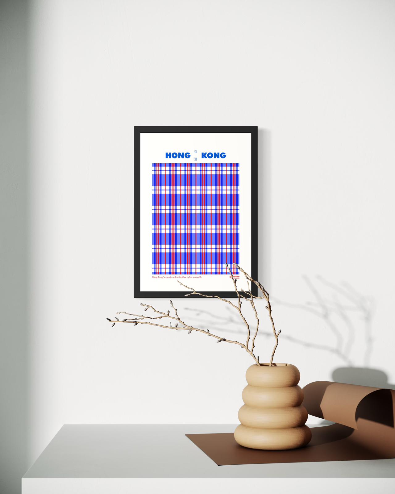 Hong Kong Classic Red-white-blue Art Print (002)