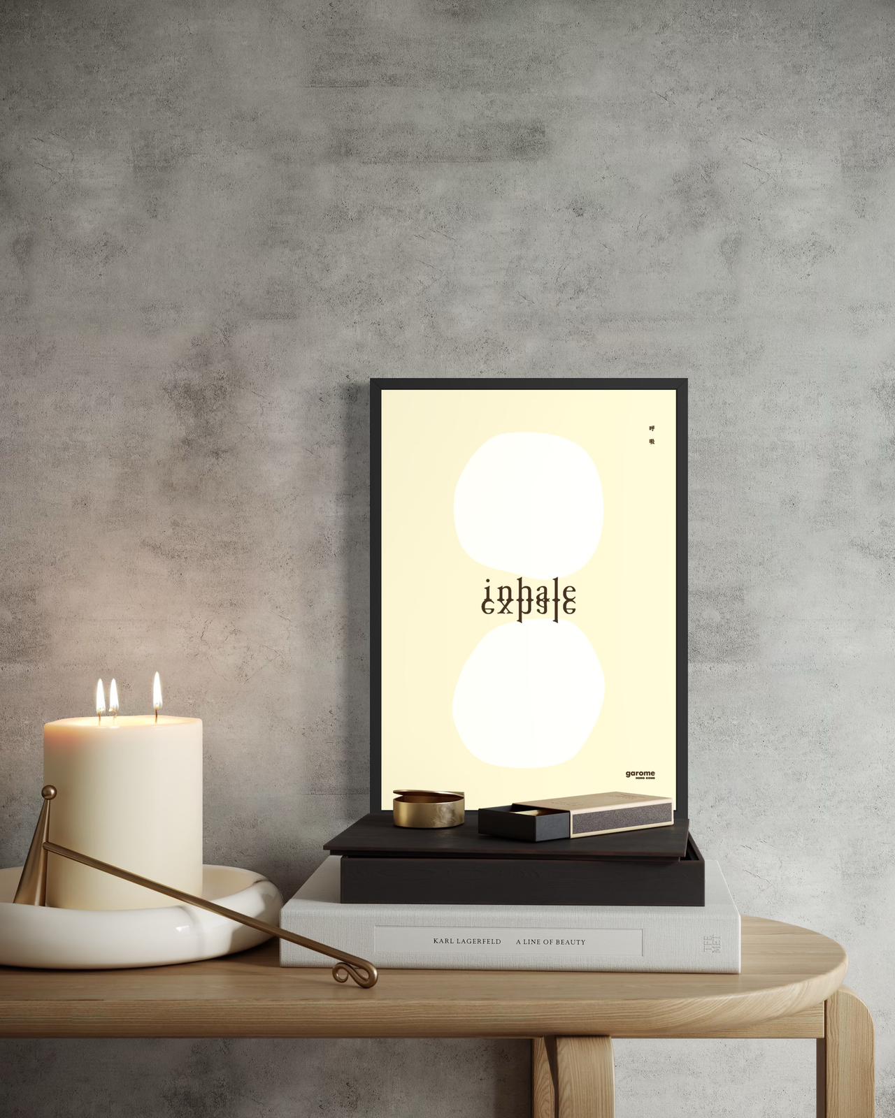 Inhale Exhale Art Print