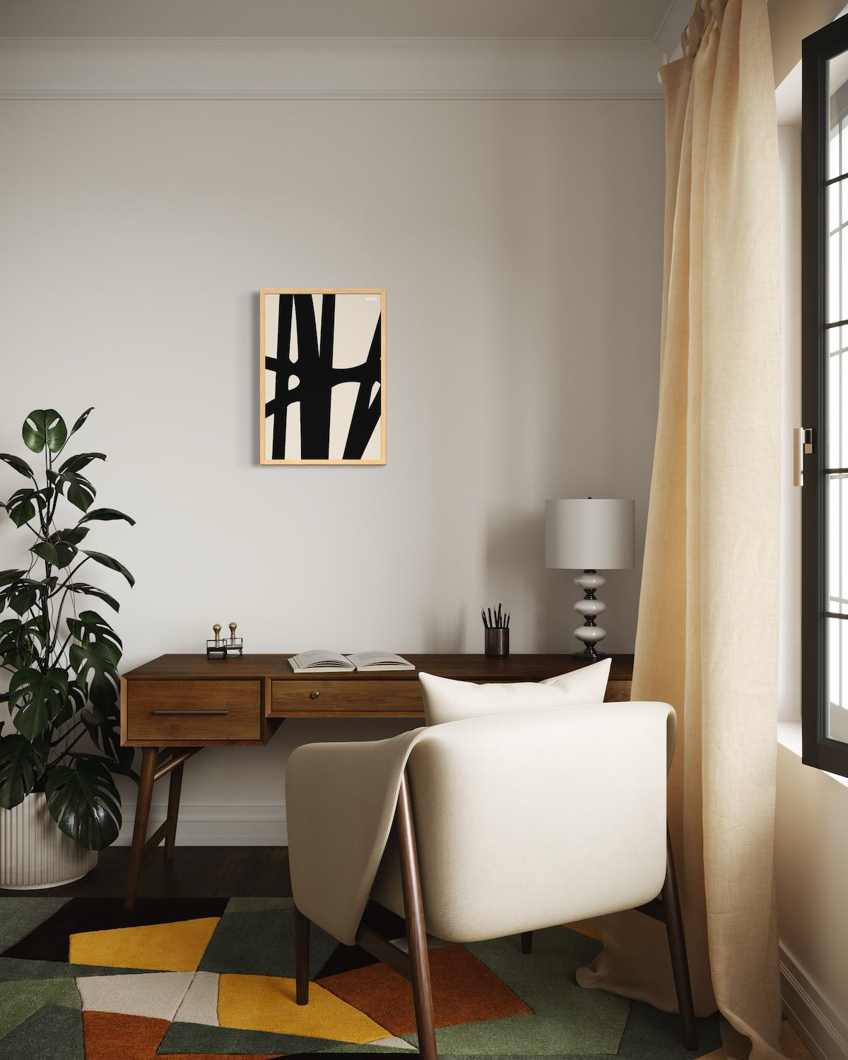 Monochrome (i) Art Print