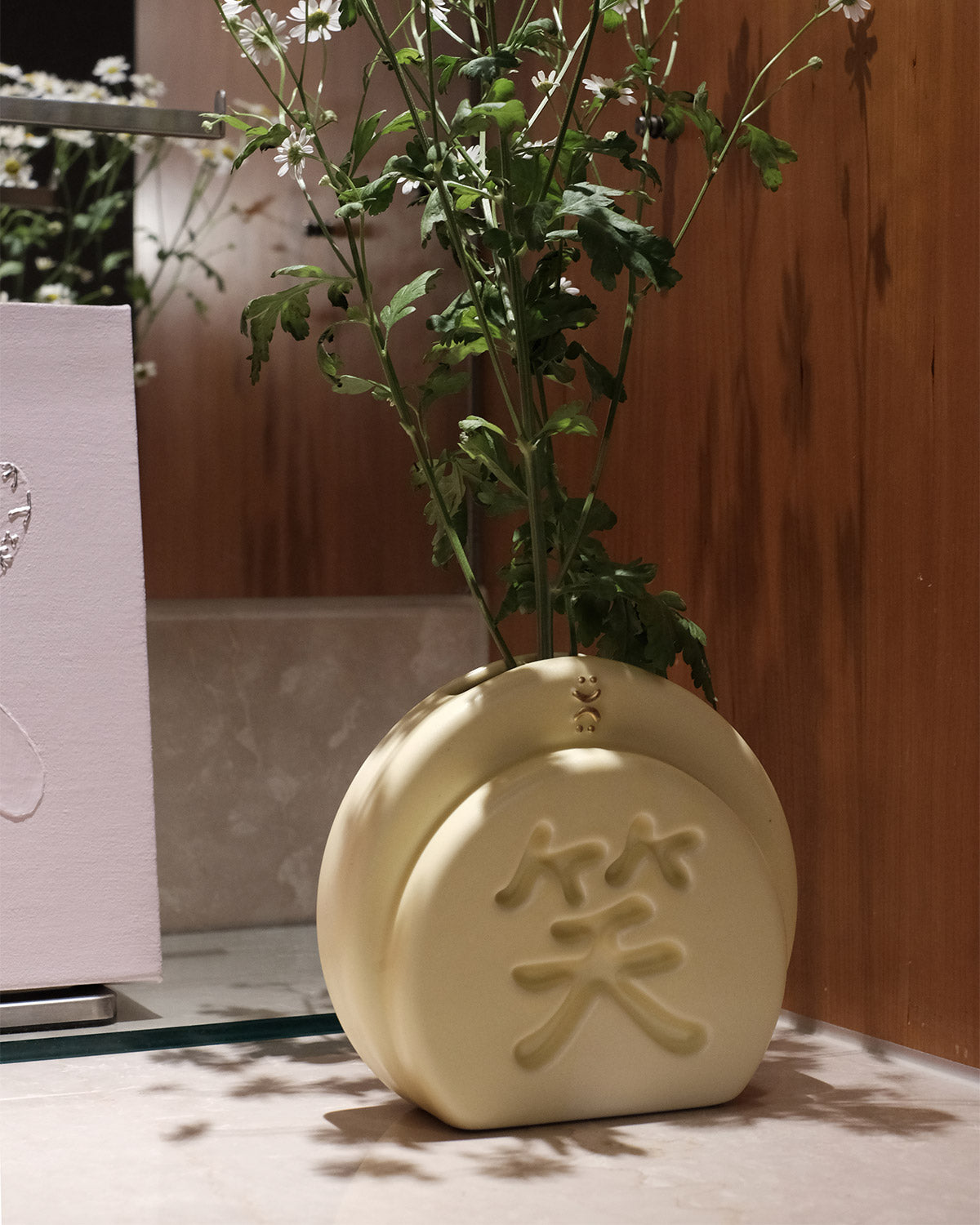 Moon Gate Vase Sculpture - Lemon Chiffon