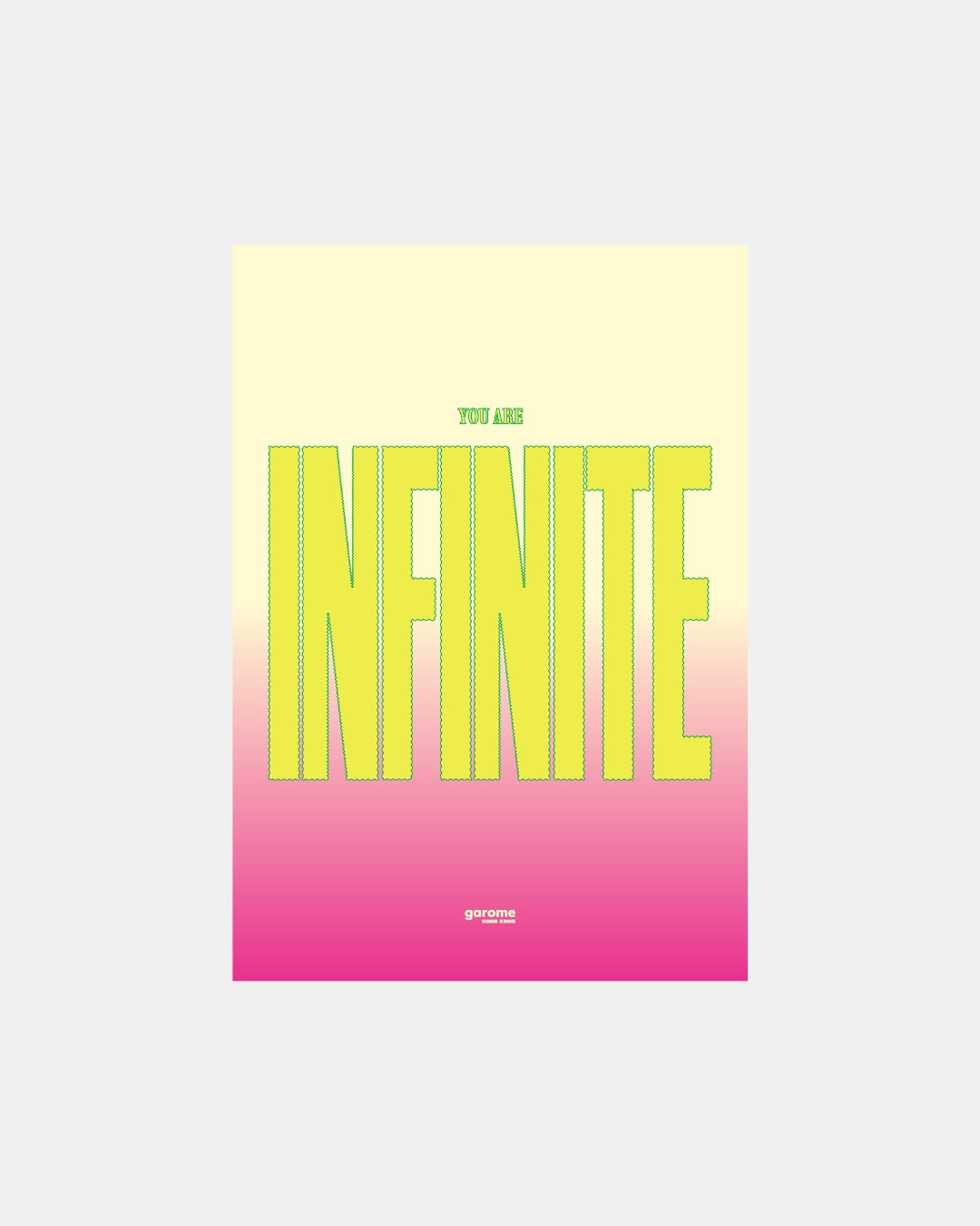 You Are Infinite Art Print (Yellow)
